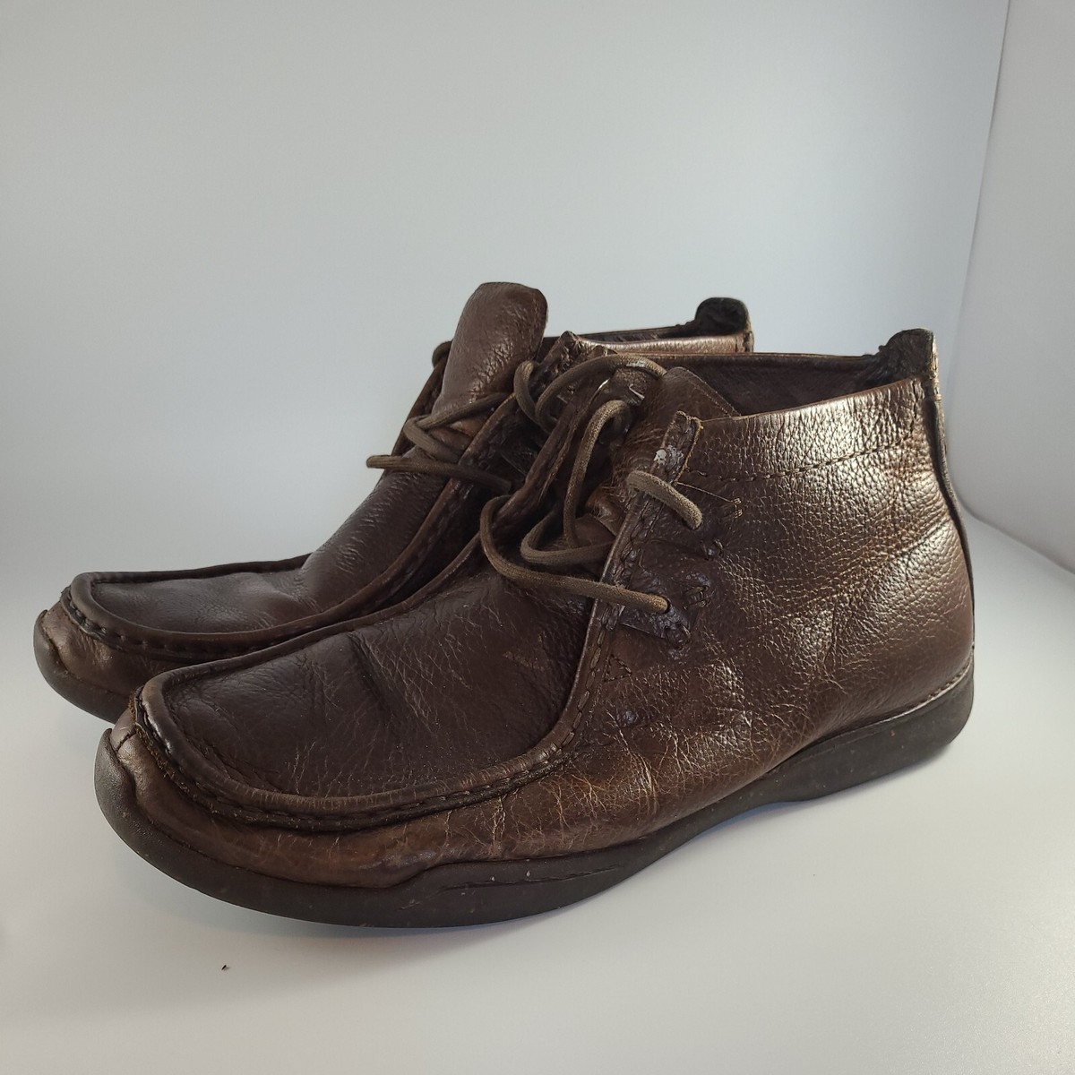 UGG Men\'s Brown Leather Moc-Toe Lace-Up Boots Men main image 2