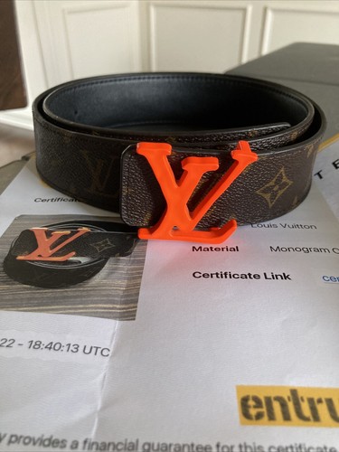 Louis Vuitton Virgil Abloh Shape Initial Monogram Reversible Belt 95 38” |  eBay