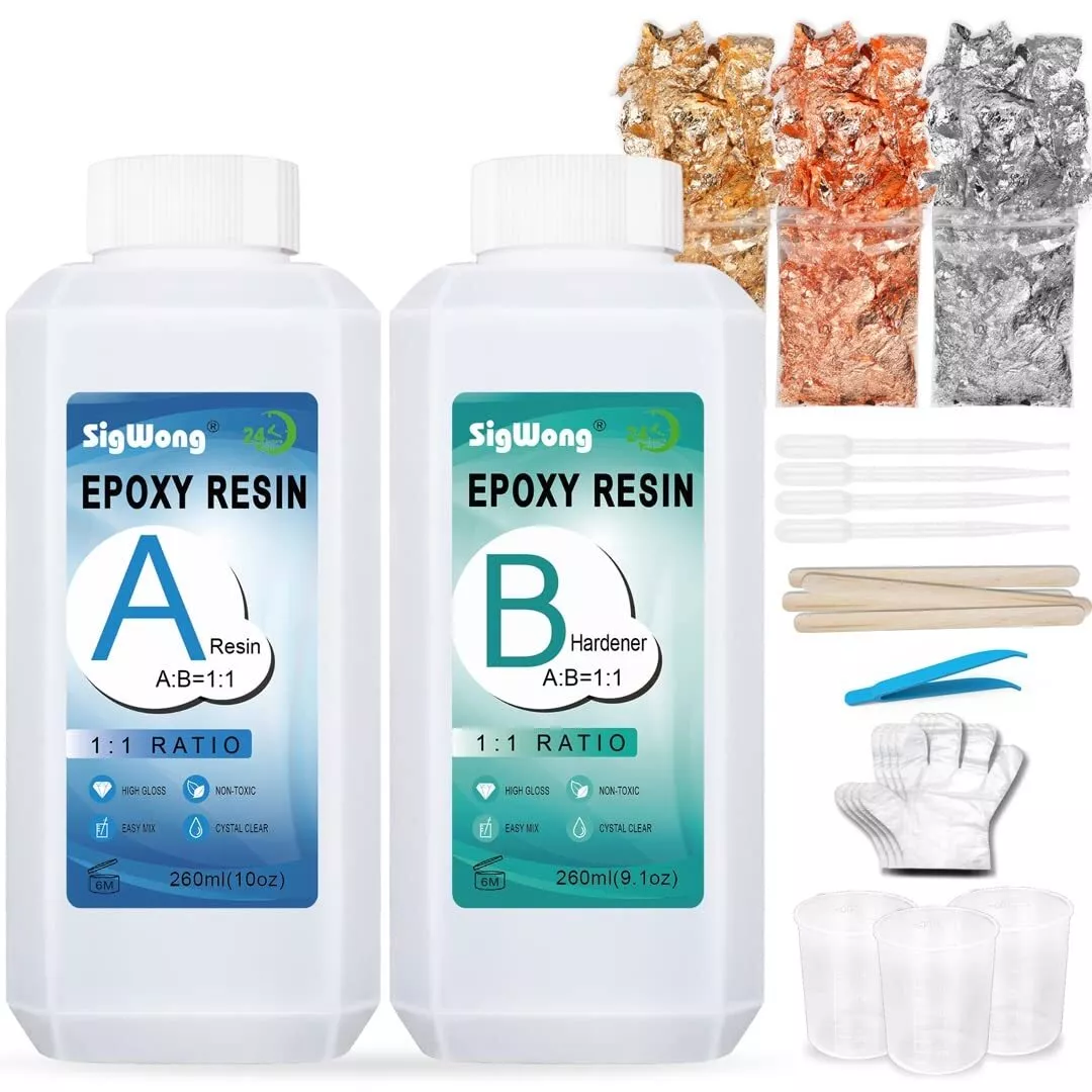 Epoxy Resin Crystal Clear 2 Part Kit For Super Gloss Finish - General Use  Clear Epoxy Resin The, Two Gallon Kit (Save More)