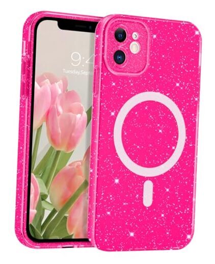 for Magnetic iPhone 11 Case, Phone Case iPhone 11 [Compatible with Hot Pink