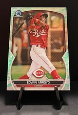 2023 Bowman Chrome Edwin Arroyo #BCP-66 Prospects Lunar Glow Refractor Reds