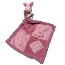 Piglet Lovey Textured Butterfly Pocket Winnie The Pooh Security Blanket