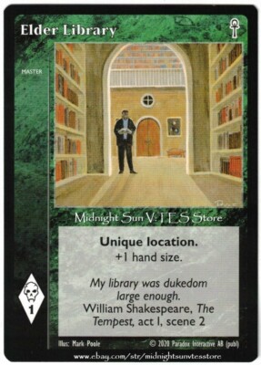 Elder Library Fifth Edition V5 V:TES VTES Vampire CCG