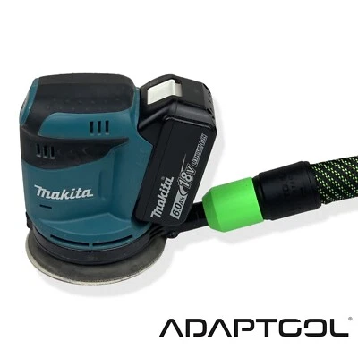 Makita 18v Sander dust hose adaptor to Festool 27mm Cleantec Hose DBO180 Orbital