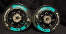 Rollerblade 84mm 84a wheels -Blue/Clear