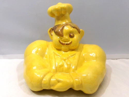 Vintage Red Wing Pottery Chef Pierre Cookie Jar LID ONLY