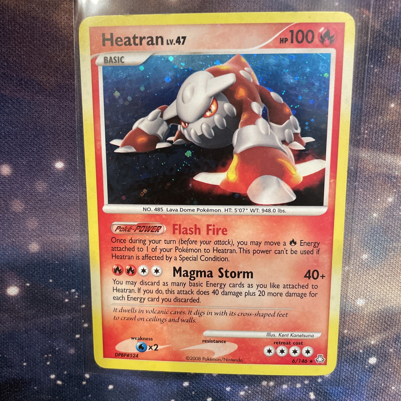Heatran Lv.47 Cosmic Holo 6/146 Legends Awakened (2009) NM/LP Pokemon Card