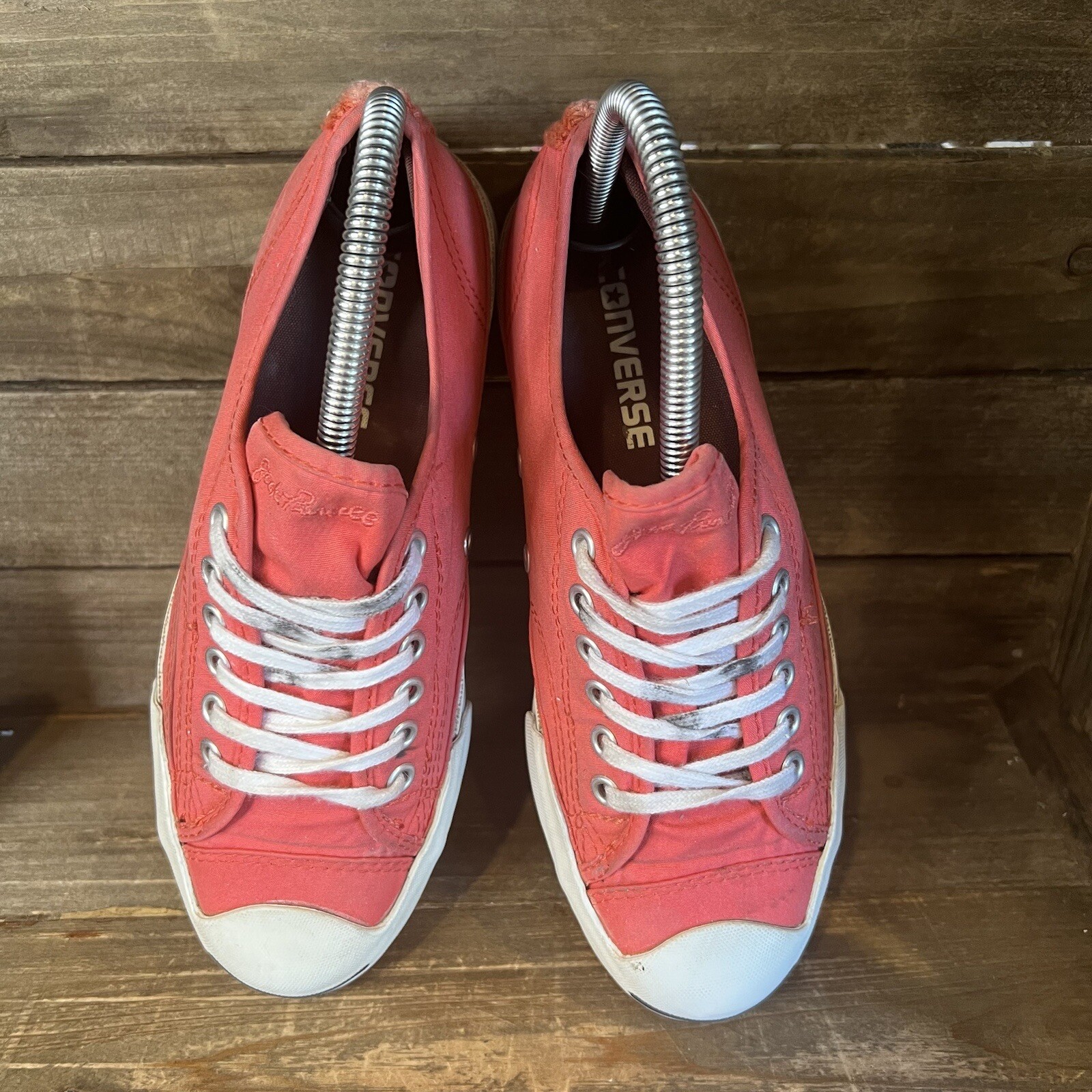 Womens Converse Jack Purcell Light Red Low Top Canvas Shoes Sneakers Size 6.5 M thumbnail 3