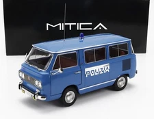 Mitica-Diecast 1/18 Fiat 850 Familiare Polizia 1970 Light Blue 201015-D