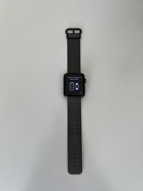 Apple Watch Series 2 42mm Aluminum Case Black Classic Buckle - (MP072LL/A)  for sale online | eBay