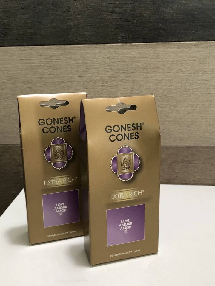 Conos de incienso GONESH extra ricos - Love Amour Amor Foto 2 de 4