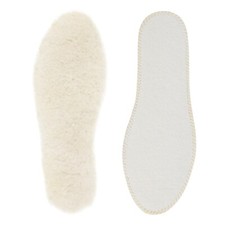 riemot Thick Sheepskin Fleece Cozy Winter Insoles Insert Slipper Boot Reline Pad