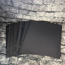 Creative Memories 12X12 BLACK Refill Scrapbook Pages Loose 11 count