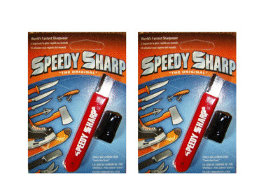 ''The Original'' Speedy Sharp Carbide Sharpener, Knife Sharpener,  red( 2 pack)