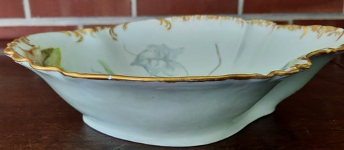 Antiguo Haviland Limoges H & Co. L Francia 10' ovalado para servir uva pintada - Imagen 5 de 10