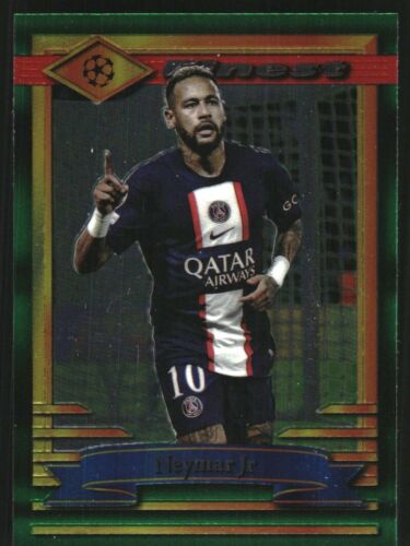 2022-23 Finest Flashbacks UEFA Club Competitions #80 Neymar Jr - Picture 1 of 2