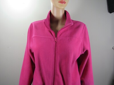Women's BASS PRO SHOP Long Sleeve Zip Fleece Jacket Size XL Pink