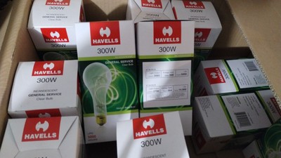 6 PCs Havel's Supreme 300 Watt Light Bulb
