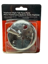 Triplever Style Tub Face Plate / Polished Chrome / Keeney K826