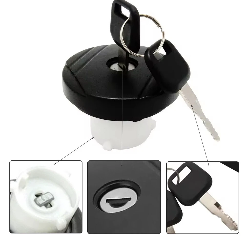 Car Fuel Tank Filter Cap With 2 keys For Ford TRANSIT MK6 2C1A9K163AA 00-06 - Image 4 of 4