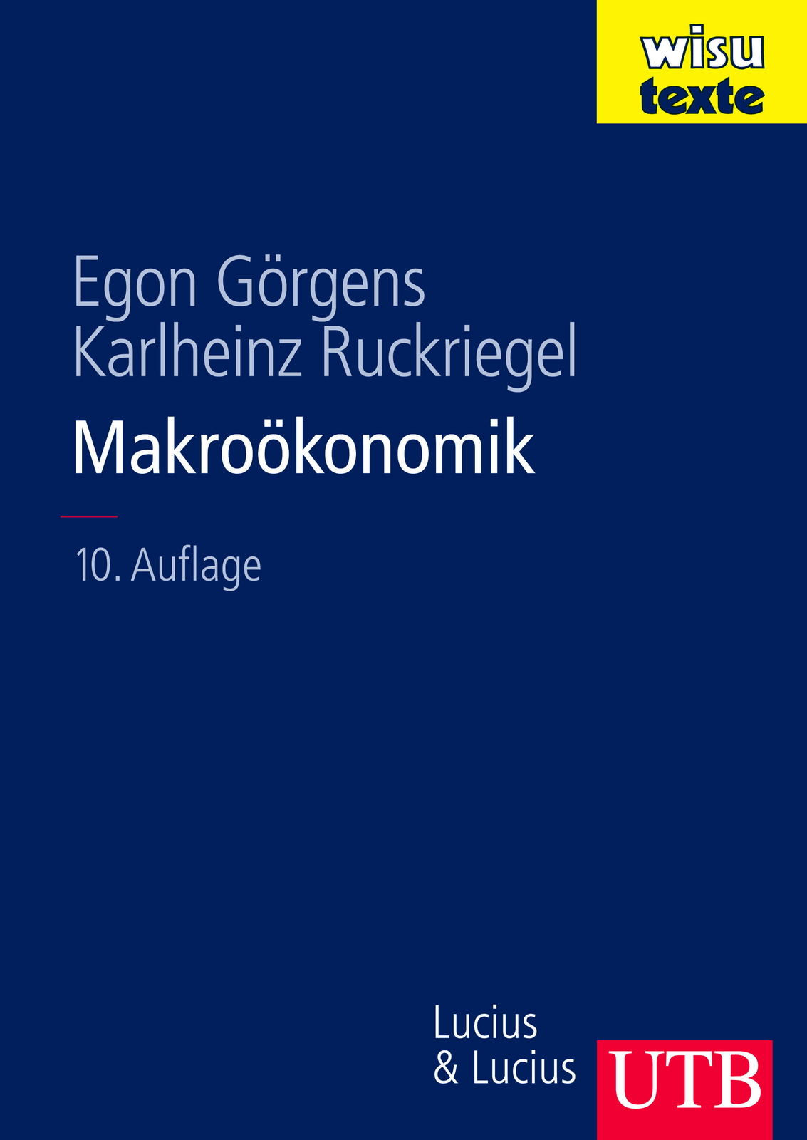 Thumbnail - Egon Görgens; Karlheinz Ruckriegel / Makroökonomik