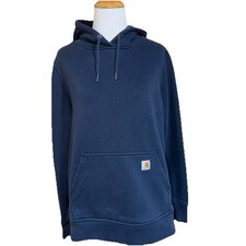 CARHARTT Relaxed Fit Women  s Blue Hoodie Size Medium 8/10
