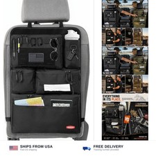 Tactical Car Seat Back Organizer for Trucks, SUVs  Vans, Black
