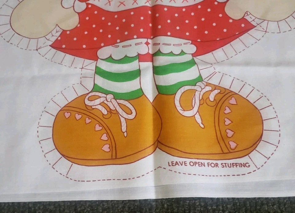 Molinos de resortes Strawberry Shortcake 20” años 80 patrón de almohada #5709 nuevo sin usar  Foto 4 de 4