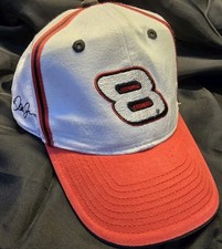 VTG Dale Earnhardt Jr #8 Budweiser NASCAR Hat Chase Authentics White Red Cap