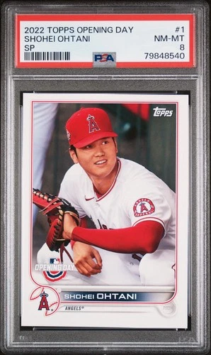 2022 Topps Opening Day SHOHEI OHTANI Image Variation SP PSA 8 Pop 2 SSP