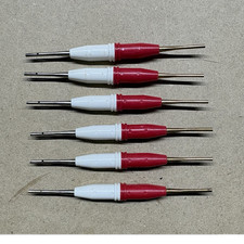 Lot of 6 Red/White Pin Interaction / Extraction Tools