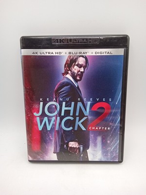 JOHN WICK CHAPTER 2  4K + Blu-ray No Digital No Slipcover Used 
