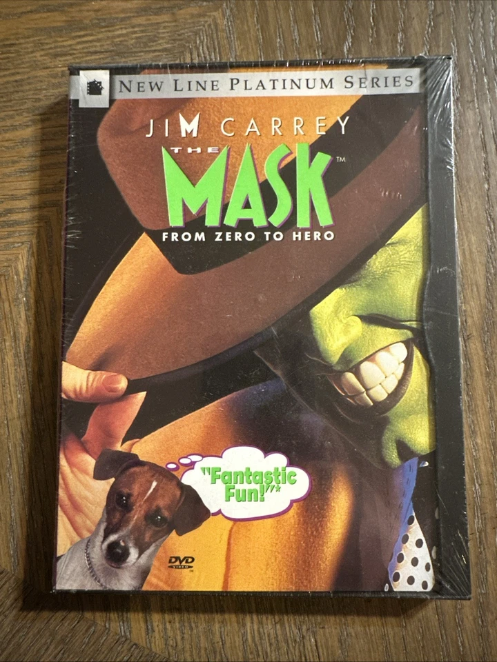 The Mask From Zero to Hero (DVD, 1994, Promo) Snap Case Jim Carrey NEW SEALED - Image 2 of 4