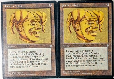 Jester's Mask X 2 ~ MtG Ice Age Lightly Played Excellent ~ Magic the Gathering