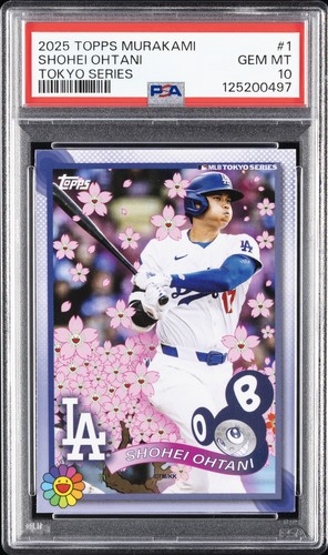 2025 TOPPS TAKASHI MURAKAMI + MLB WORLD TOUR TOKYO SERIES SHOHEI OHTANI PSA 10