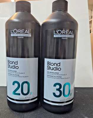 LOREAL BLOND STUDIO OIL DEVELOPER FOR BLOND STUDIO 9, 20 OR 30 VOL 33.8 OR 8 oz.