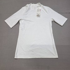 Uniqlo T-Shirt Womens S White Short Sleeve Stretch NWT