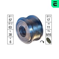 ERA Generatorfreilauf ZN5561 FüR Peugeot 607 9D 9U 407 SW Hdi 6DUHZJ 6DUHZF 24V