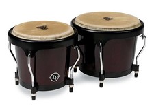 Latin Percussion LPA601-DW Aspire Series 6-3/4-inch and 8-inch Bongo Set - Dark