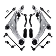 Front Lower Control Arm Tie Rod Sway Bar Link For 2009-2014 Nissan Maxima 12pcs
