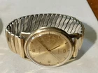 Vintage Timex Electric Gold Tone Men's Wristwatch back set  untested