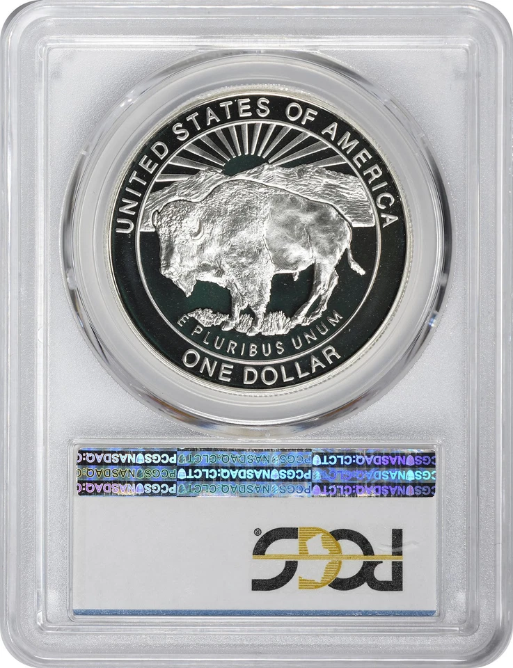 1999-P Yellowstone Silver Commemorative Dollar PR69DCAM PCGS Proof 69 Deep Cameo - Image 2 of 2