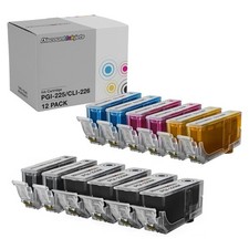 12PK PGI225 CLI226 for Canon BLACK COLOR Ink Cartridge Pixma MX882 MG5220 MG5320