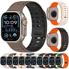 Magnetic Sport Silicone Strap Band for Apple Watch 11 10 9 8 7 6 SE Ultra 3/2/1