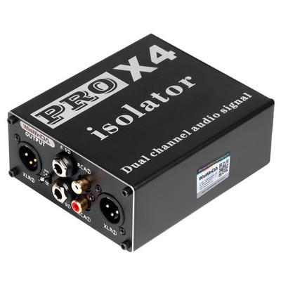 Multi Channels XLR RCA 1/4 6.35 1/8 3.5 Ground Loop Noise Isolator(No Reduce ...