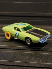 AFX AURORA HO GREEN DODGE CHARGER RARE COLOR BLUE 11 NICE CAR MAGNATRACTION ZZZ