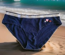 VTG Victoria's Secret Panties Signature COTTON Waistband Heart Lips