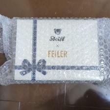 Steiff Feiler Teddy Bear Handkerchief Keychain Keyrings Set