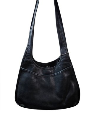 Vintage Coach 90's Ergo Shopper-9035 Black Leather Cresent