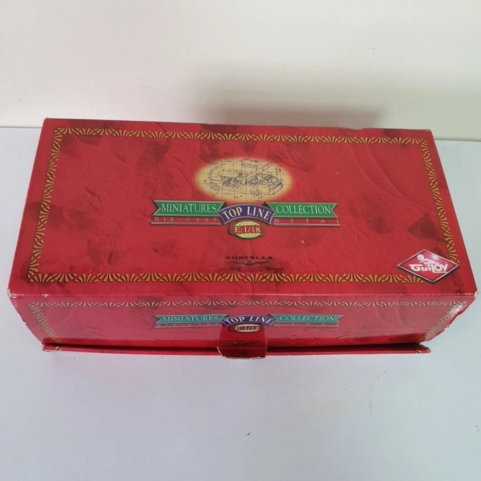 Chrysler Atlantic Met Red Guiloy Diecast modelo escala 1:18 Foto 3 de 4